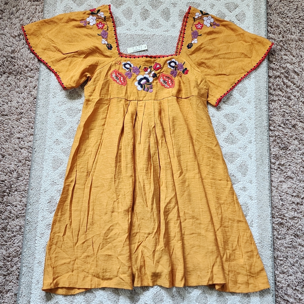 Madewell Embroidered Square-neck Mini Dress - Picture 7 of 13